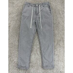 Paige Christy Pant Womens 25 Vintage Gray Haze Cuffed Drawstring Lyocell Stretch
